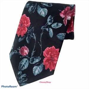 Tie Oleg Cassini Black Rose Polyester